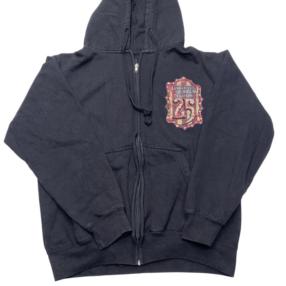 Halloween Horror Nights 25th Anniversary Jack Black Hoodie XS Universal Studios
